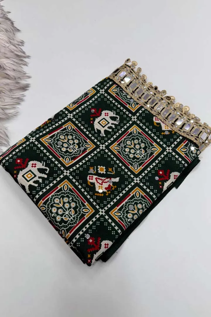 Pure Satin Patola Silk Saree — view 3
