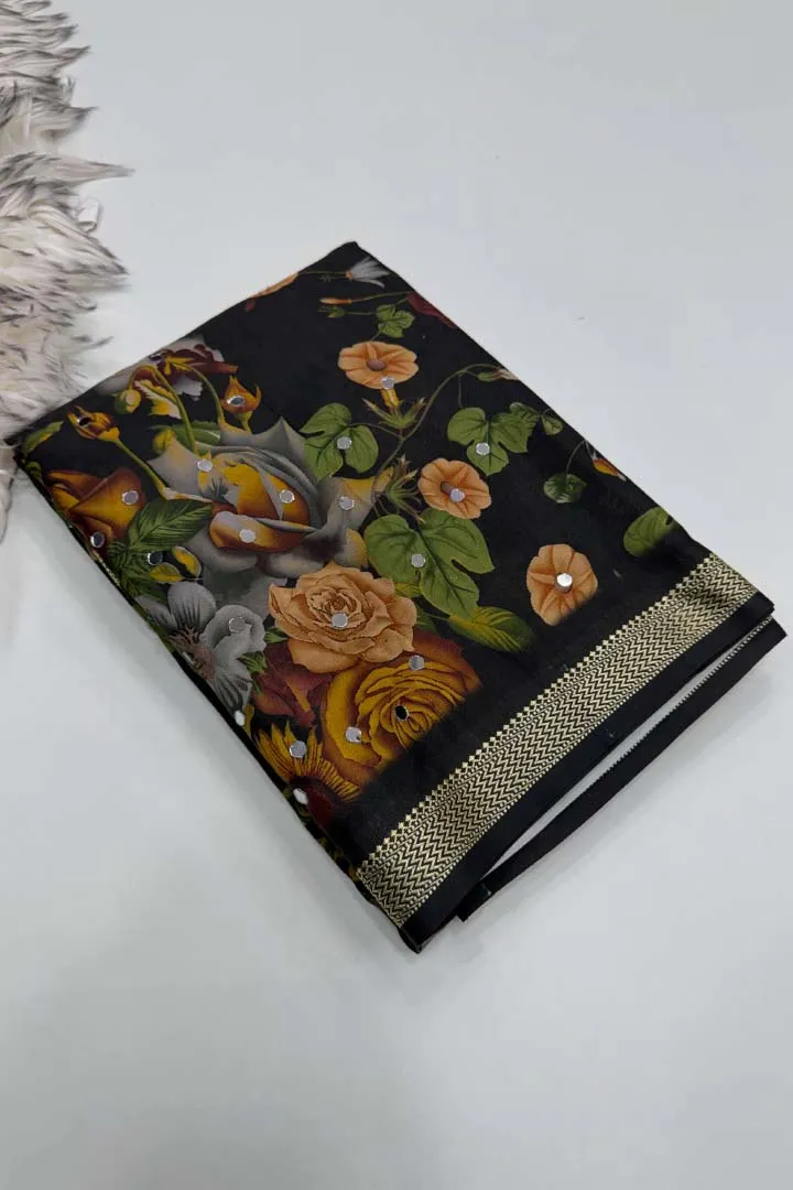 Pure Soft Malai Silk Saree — view 5