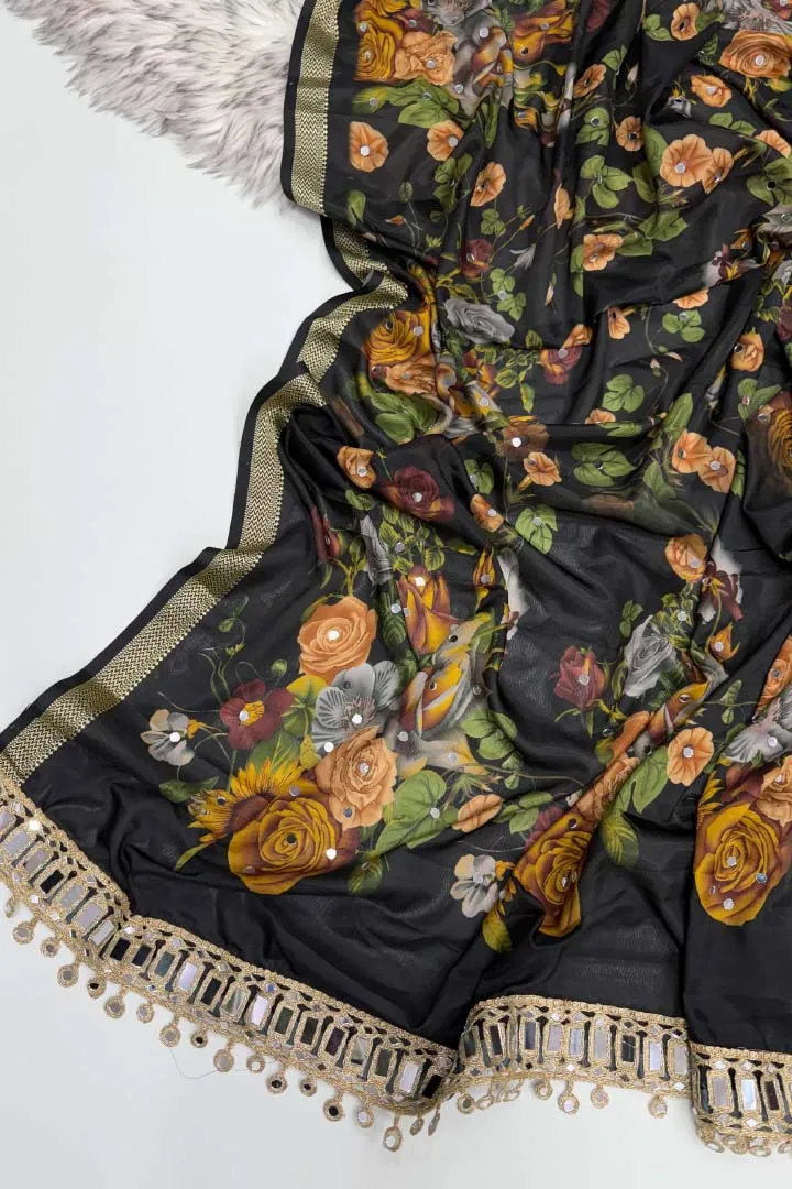 Pure Soft Malai Silk Saree — view 2