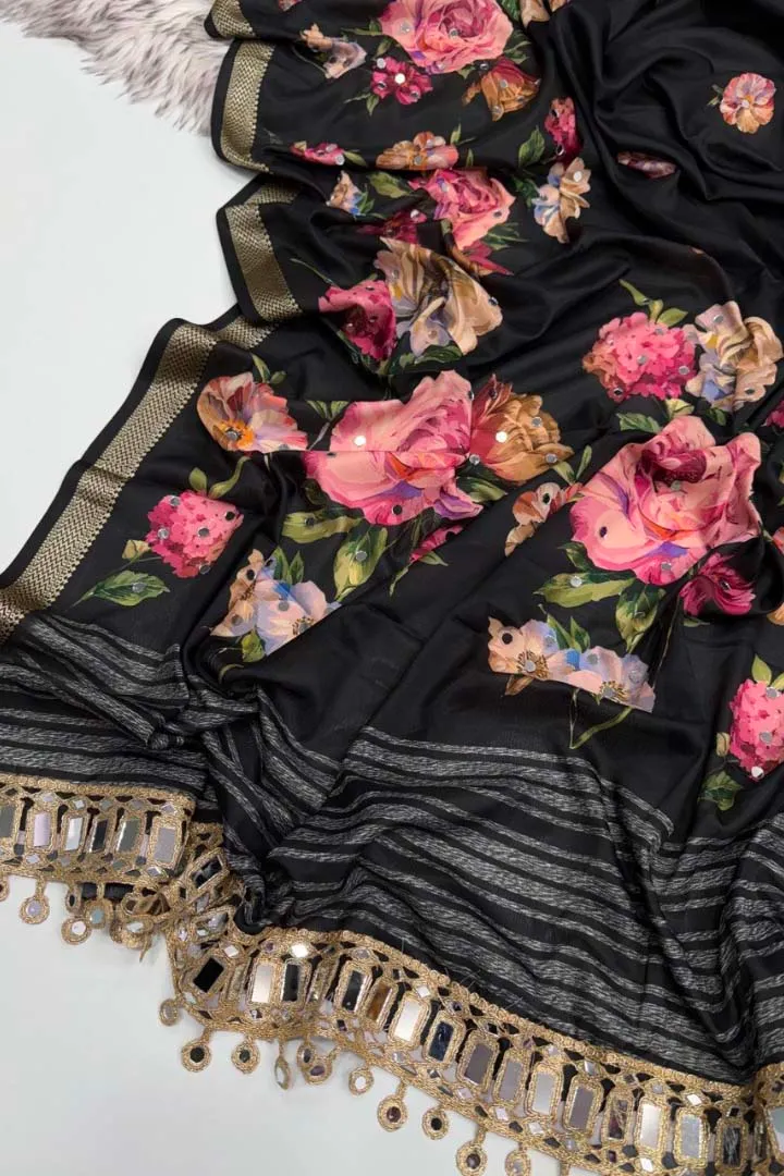 Pure Soft Malai Silk Saree — view 2